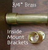 Inside Mount Brackets for 3/4" rod, pair