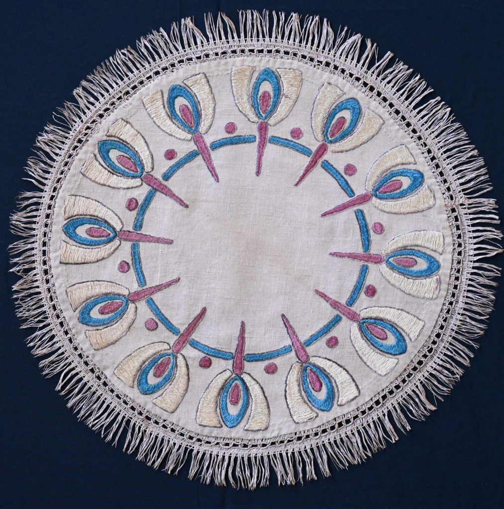 Table Linen with conventionalized Egyptian motifs Arts & Crafts