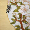 Embroidered panel, wild roses & butterfly - Image 2