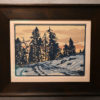 Block Print, End of the Open Road, by William S. Rice