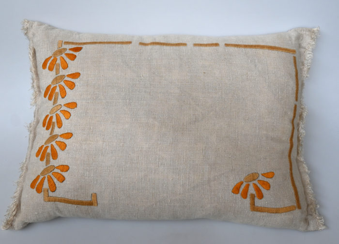 Asymmetrical Daisy Pillow