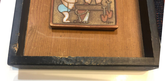 Framed Adele Chase Tile, "The Kids" - Image 3