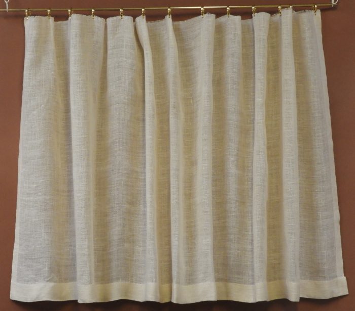 Ecru Linen Scrim, wide panel