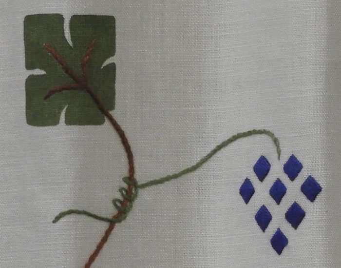 Grape Embroidered Curtain Panel - Image 3
